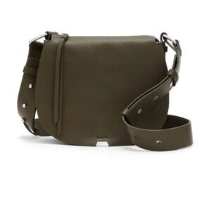 All Saints Captain Round Crossbody Bag- Green- RARE!